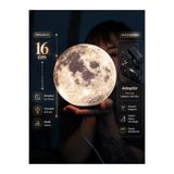 ineffable store tarif edilemez MoonAura - 3D Moon Lamp Ay Modeli Gece Lambası