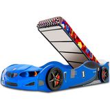 İnegöl'den Eve Bazalı Arabalı Yatak , Gt1 Eco Model - Mavi - 207 x 105 cm