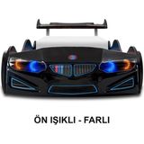 İnegöl'den Eve Bmw - Eco2 - Arabalı Yatak Araba Karyola - M7 Serisi - 4 Farklı Renk Seçeneği - Siyah - 207 x 105 cm