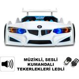 İnegöl'den Eve Bmw - Full - Arabalı Yatak Araba Karyola - M8 Serisi - Beyaz - 207 x 105 cm