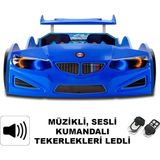 İnegöl'den Eve Bmw - Full - Arabalı Yatak Araba Karyola - M8 Serisi - Mavi - 207 x 105 cm