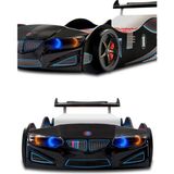 İnegöl'den Eve Bmw - Gt1 - Arabalı Yatak Araba Karyola , 4 Farklı Renk - Siyah - 207 x 105 cm