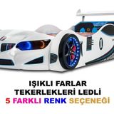İnegöl'den Eve Gt1 - M7 - Bmw - Beyaz Arabalı Yatak, Beyaz - 207 x 105 cm