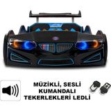 İnegöl'den Eve Gt1 - M7 - Bmw - Siyah Arabalı Yatak, Siyah - 207 x 105 cm