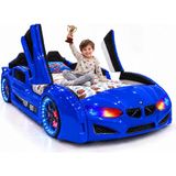 İnegöl'den Eve Inegöl'den Eve Supercarbeds - Rs - Bmw - Arabalı Yatak Araba Yatak - Extreme - Kapıları Yukarı Açılır - Mavi - 90 x 190 cm