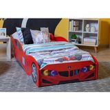 İnegöl'den Eve S1 - Bmw - Eko - Arabalı Yatak Araba Karyola - Kırmızı - 207 x 105 cm