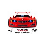 inegoldeneve Gt1 - Bmw - Kırmızı Arabalı Yatak - Araba Karyola - M7 Serisi - Full Ledli