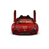 inegoldeneve Supercarbeds - Lamborghını - Arabalı Yatak Araba Yatak - Extreme - Kapıları Yukarı Açılır - Kırmızı