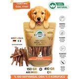 Inek Meme Çubuğu %100 Doğal Çiğnemelik Köpek Ödül Maması Airdried Kurutulmuş Meme Çubuğu 150 gr - Renkli