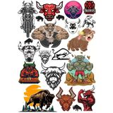 İnek Sticker Set 5 18 Parça Telefon, Tablet, Defter, Laptop Sticker