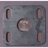 Infe Metal Panel Çit Flanş 12CMX12CMX4MM-10 Adet