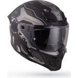Inferno Berserck Mat Siyah-Antrasit Güneş Vizörlü Kask - XS