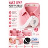 İnfeta 1 Adet Bant Şeklinde Yaka Leke Koruyucu Bant | Ter ve Kir Lekelerine Karşı Görünmez Koruma