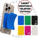 İnfeta 1 Adet Silikon Vantuzlu Telefon Tutacağı Kaymaz Vantuz Cep Telefon Tutucu Ev Araç Banyo Için Akrobat Karışık Renk