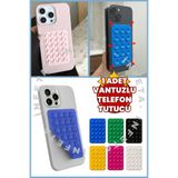 İnfeta 1 Adet Silikon Vantuzlu Telefon Tutacağı Kaymaz Vantuz Cep Telefon Tutucu Ev Araç Banyo Için Akrobat Karışık Renk