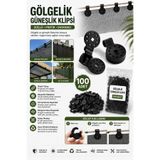 İnfeta 100 Adet - File, Branda, Güneşlik, Karavan Çadırı, Muşamba Klipsi - Sabitleme Kelepçesi