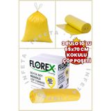 İnfeta 3 Rulo 10'lu 65x70 cm Büzgülü Limon Kokulu Çöp Torbası 30 Adet Büyük Boy Büzgülü Çöp Poşeti
