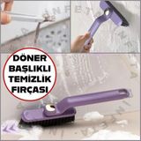 İnfeta 360 Derece Döner Başlıklı Köşe Detay Temizlik Fırçası Cımbızlı