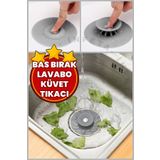 İnfeta Bas Çek Plastik Slikon Lavabo ve Küvet Gider Tıkacı, Lavabo Süzgeci Gider Tıpası