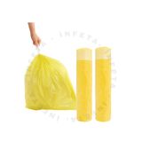 İnfeta Büzgülü Orta Boy Çöp Torbası Limon Kokulu 10'lu Çöp Poşeti 55x60