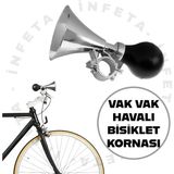 İnfeta Vak Vak Havalı Pompalı Bisiklet Kornası Plastik Eğlenceli Sesli Kolay Kullanım