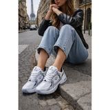 INFINITE Triko Sneaker Spor Ayakkabı Beyaz - Gümüş Hafif Taban ile Günlük Kullanım İçin Yürüyüş Modeli - SK02