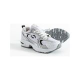 Infinite8 Erkek Çocuk Spor Ayakkabı Sneaker Düz Taban Beyaz Gümüş Tekstil Malzeme - Beyaz - Gümüş
