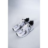 Infinite8 Inferno Unisex Triko Sneaker Spor Ayakkabı – Hafif Taban, Günlük & Yürüyüş Modeli - Beyaz - Siyah