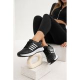 infinite8 Infinite Kadın Erkek Günlük Genç Sneaker, Ortopedikyürüyüş Ayakkabısı Siyah