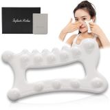 InfiniteRelax Gelişmiş Seramik Gua Sha Yüz Aracı, Kadın Erkek için Cilt Bakımı, Yüz Vücut Guasha Masaj Aleti (Yüz Masajı)