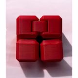 Infinity Cube Sonsuzluk Küpü - Stres Alıcı Parmak Oyuncağı, Dikkat Dağıtıcı Anti Stres Aksesuarı, Yetişkin ve Çocuk İçin Eğitici Odaklanma Küpü (Farklı Renk Seçenekleri) (kırmızı)