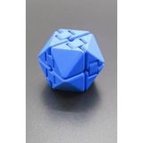 Infinity Cube Sonsuzluk Küpü - Stres Alıcı Parmak Oyuncağı, Dikkat Dağıtıcı Anti Stres Aksesuarı, Yetişkin ve Çocuk İçin Eğitici Odaklanma Küpü (Farklı Renk Seçenekleri) (mavi geometrik)