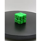 Infinity Cube Sonsuzluk Küpü - Stres Alıcı Parmak Oyuncağı, Dikkat Dağıtıcı Anti Stres Aksesuarı, Yetişkin ve Çocuk İçin Eğitici Odaklanma Küpü (Farklı Renk Seçenekleri) (yeşil)