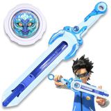 Infinity Nado Bey Battling Blade Oyuncakları, Yeni Başlayanlar için Mini Nado Kılıcı, 5-7 8-12 Yaş Çocuklar için Top ve Kılıç Fırlatıcı Savaş Seti Oyuncakları, Bey Mini Savaş Bıçağı Göğüs Kılıcı