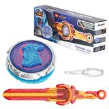 INFINITY NADO Çocuklar için topaç, metal oyuncak, erkek çocuklar için, savaş üstleri, topaç fırlatma oyuncağı, 5 6 7 8 9 10 11 12 yaş ve üstü erkek çocuklar, standart paket, altın savaşçı anka kuşu