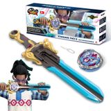 INFINITY NADO Savaş Oyuncakları, Spinning Top ve Kılıç Launcher Savaş Seti Oyuncaklar, Çocuklar için Savaş Brust Kılıç Üst Oyuncaklar 5 6 7 8 9 10 11 12 Yaşındaki Erkekler, Altın Savaşçı Phoenix