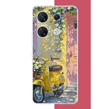 Infinix Gt 20 Pro Uyumlu Sarı Mobilet Baskılı Silikon Kılıf