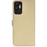 Infinix Hot 12 Kılıf Cüzdanlı Kapaklı Kılıf - Gold