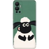 Infinix Hot 12 Kılıf Desenli Baskılı Tpu Rubber Kapak Kuzucuk - 001-Renkli