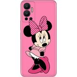 Infinix Hot 12 Kılıf Desenli Baskılı Tpu Rubber Kapak Utangaç Minnie - 001-Renkli