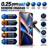 İnfinix NOTE 7 LİTE Uyumlu 0.25mm Mat Kendini Onaran Nano Kırılmaz Ekran Koruyucu Darbe Emici Ultra