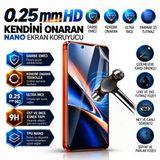 Infinix Note 7 Uyumlu 0.25Mm Şeffaf Hd Kendini Onaran Nano Kırılmaz Ekran Koruyucu Darbe Emici Ultra Plus