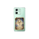 Infinix Smart 9 ile Uyumlu Burç Kartları Akrep Tasarımlı Şeffaf Silikon Kılıf