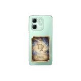 Infinix Smart 9 ile Uyumlu Burç Kartları Başak Tasarımlı Şeffaf Silikon Kılıf