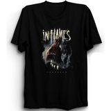 Inflames, Foregone, Rock Metal Müzik Grubu Baskılı, Unisex, %100 Pamuk Tişört - Siyah