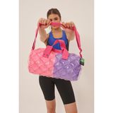 Inflat Decor Inflatable Roll Style Spor Çanta Double Chic 1163P - Mor - Pembe