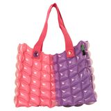 InflatDecor Kadınlar için Plaj Çantaları Su Geçirmez Kum Geçirmez Hafif Orta Boy Plaj Çantası Havuz Çantaları Yaz Tote Çanta Double Chic M 1162CP+PK