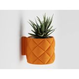 Inflated Dekoratif Saksı - Duvar Monteli Ananas Bitki Saksısı 20 cm - 215x215x200mm - Turuncu