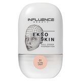 Influence Beauty Full Cover Fondöten Ekso Skin 01 Alabaster High Coverage Foundation for Flawless Complexion