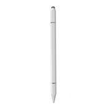 Infomax 3'ü 1 Arada Dokunmatik Stylus Kalem Tablet Telefon Uyumlu Hassas Nano Kumaş Uç Şeffaf Disk Uç Tükenmez Kalem Manyetik Kapak Beyaz